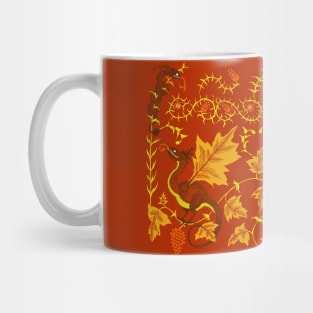 Autumn Leaves and Serpents Mug